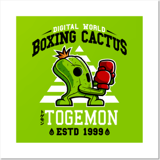 Digital Boxing Cactus Monster Posters and Art